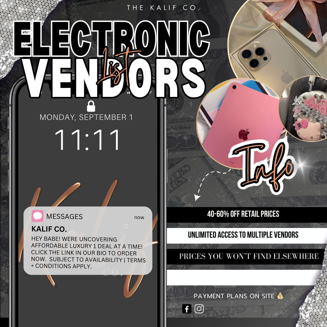 ELECTRONIC VENDORS LIST